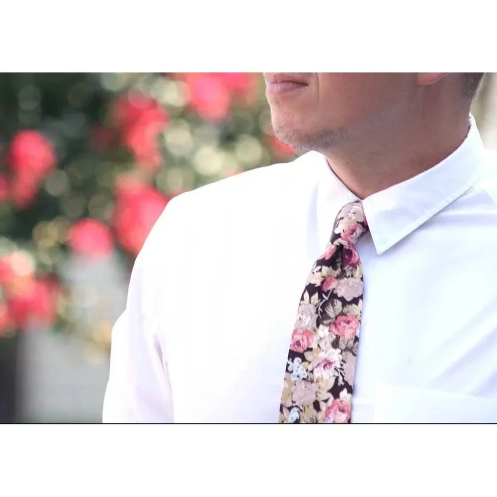 Floral cotton Men's Necktie Skinny 3 W‎ 58L